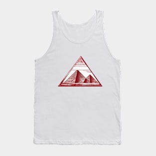 Pyramid Ruby Red Shadow Silhouette Anime Style Collection No. 474 Tank Top